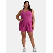 Avia Women's and Women's Plus Active Bodysuit with Built-in Bra, Sizes XS-4X